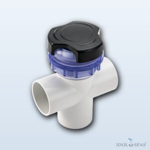 LVJ Handsome Elegant three-way valve 2" grey/transparent (L-2030GC)