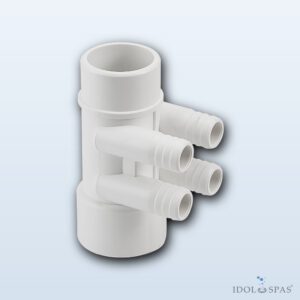 LVJ Wasserverteiler mit Tülle (Divertor) 4 x 21,5 mm (L-3007C)