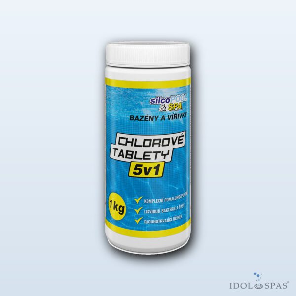 Silcopool&Spa Chlorové Tablety 5v1 1 kg