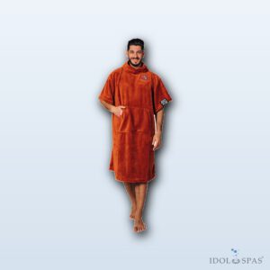 Canadian Spa International Unisex Poncho Orange, size XL
