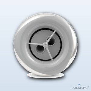 LVJ Courage Twin rotary jet 4.5" grey/chrome L-5693SG