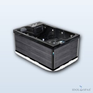 Lovia L303 hot tub for 2 persons 200x130x82 cm - Midnight Opal acrylic, Grey cabinet