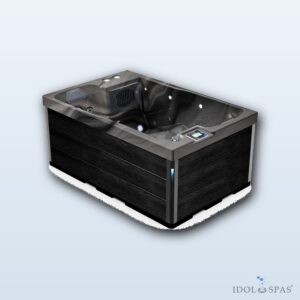 Lovia L303 hot tub for 2 persons 200x130x82 cm - Odyssey acrylic, Blackstone cabinet