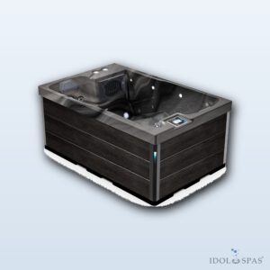 Lovia L303 hot tub for 2 persons 200x130x82 cm - Odyssey acrylic, Gold Brown cabinet