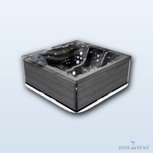 Lovia L501 Hot Tub for 5 People 220x220x88 cm – Odyssey Acrylic, Grey Cabinet