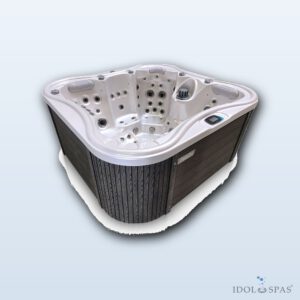 Whirlpool Nemo für 4 Personen 210×197×91 cm, hellgrau (neuwertig) – 8100