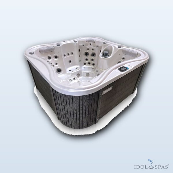 Whirlpool Nemo für 4 Personen 210×197×91 cm, hellgrau (neuwertig) – 8100
