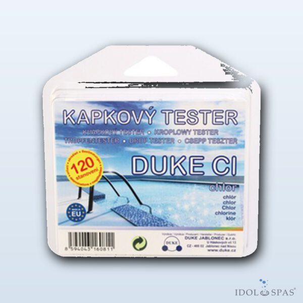 Duke Kapkový tester chloru – celkový a volný chlor (120 testů)