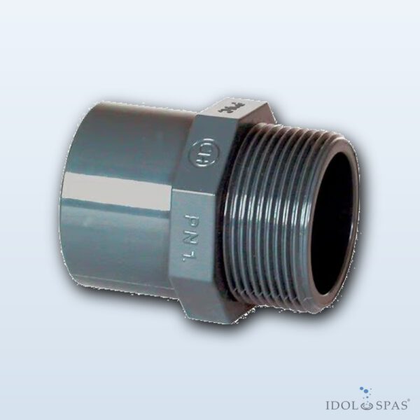 PVC fitting – adaptor 20–16 x 1/2" male
