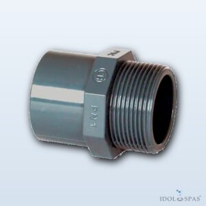 PVC tvarovka – přechodka 32–25 x 1" ext.