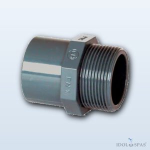 PVC fitting – adapter 110–90 x 2 1/2" ext.