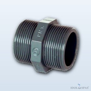 PVC fitting β double nipple 1/2" ext.