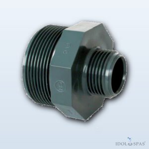 PVC fitting - Reducing double nipple 2β x 1 1/2β ext.