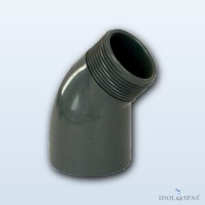 PVC Fitting - 45° Elbow 50 x 1 1/2“ ext.