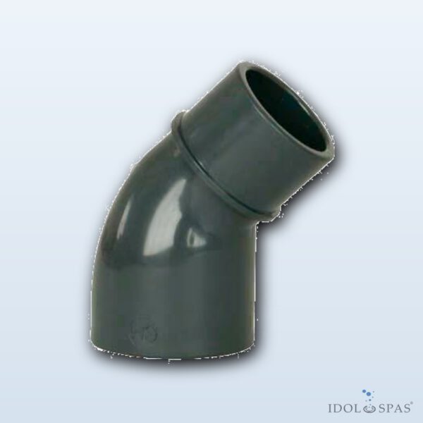 PVC Fitting - 45° Elbow 63 int. x 63 ext.
