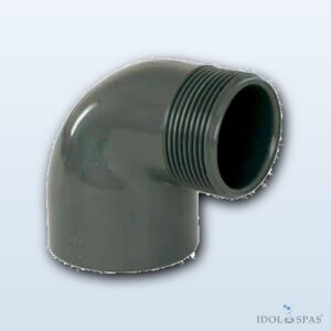 PVC Fitting - 90° Elbow 63 x 2“ ext.