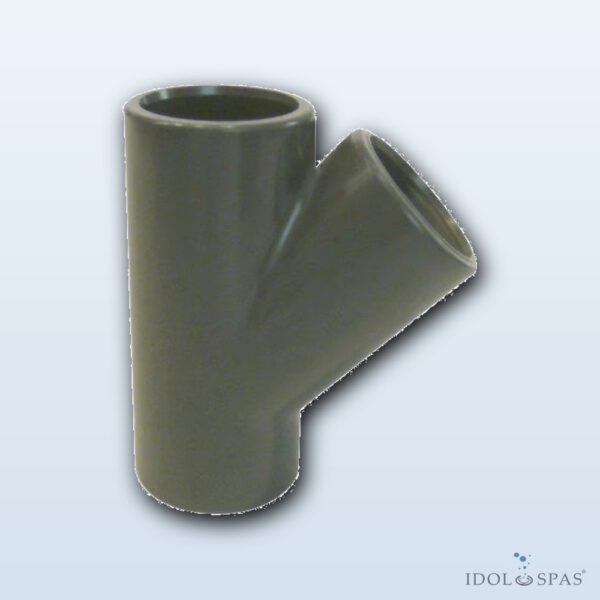 PVC tee 45° 63 mm (0215501063)