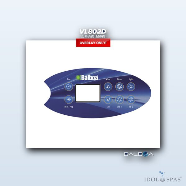 Balboa Ovládací panel VL802D Polep/nálepka 11789