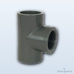 PVC tvarovka T-kus 90° 50 × 1 1/2" vnitřní závit