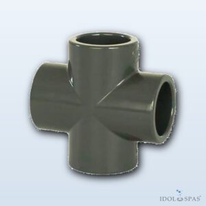 PVC tvarovka kříž 25 mm