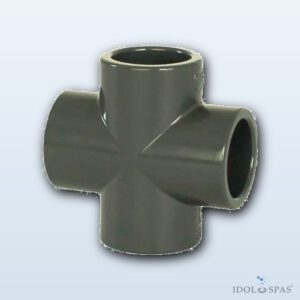 PVC tvarovka kříž 40 mm