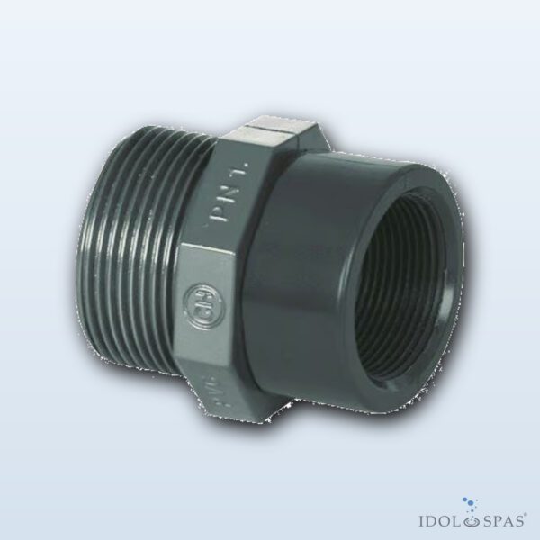 PVC Fitting - Reducer 1 1/4" ext. x 1" int.