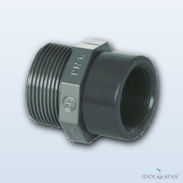 PVC Fitting - Reducer 1 1/2" ext. x 1" int.