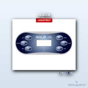 Balboa Bedienpanel VL600S - Overlay/Aufkleber (11774)