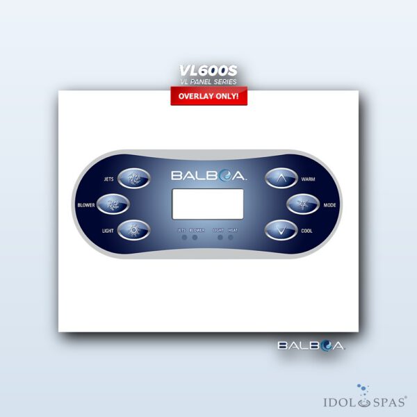 Balboa Ovládací panel VL600S - polep/nálepka (11774)
