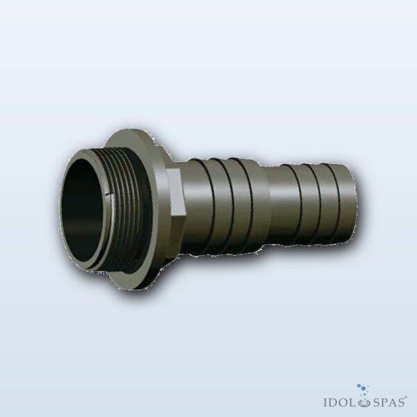 PVC fitting - Hose tail 32/38 x 1 1/2" + O-ring