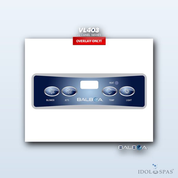 Balboa Ovládací panel VL403 - polep/nálepka (10671)
