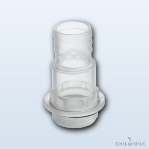 PVC fitting - Hose tail 38 x 1 1/2" transparent