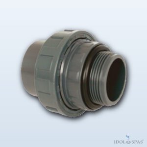 PVC fitting - Union 50 x 1 1/2" ext. with O-ring