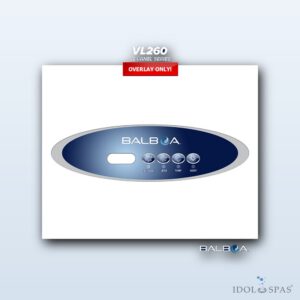 Balboa Bedienpanel VL260 - Overlay/Aufkleber (11521)
