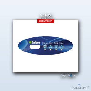 Balboa Bedienpanel VL240 - Overlay/Aufkleber (11520)