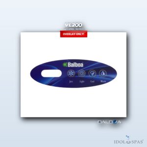 Balboa Bedienpanel VL200 - Overlay/Aufkleber (11852)