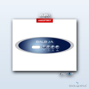Balboa Bedienpanel VL260 - Overlay/Aufkleber (11746)