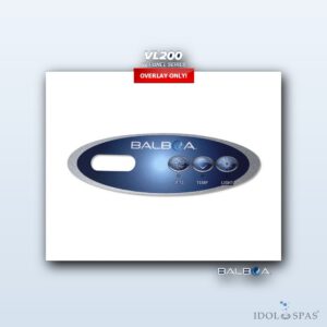 Balboa Bedienpanel VL200 - Overlay/Aufkleber (11219)