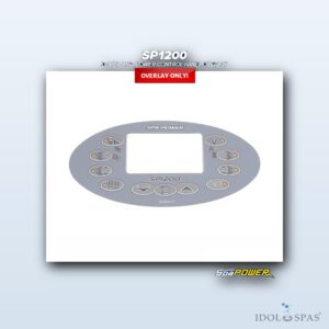 Davey / Spa Power Ovládací panel SP1200 Grey - polep/nálepka (Q616016-1)