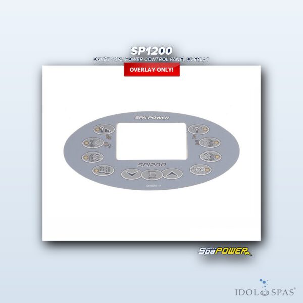 Davey / Spa Power Ovládací panel SP1200 Grey - polep/nálepka (Q616016-1)