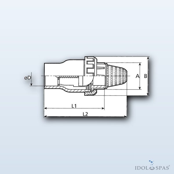 Vagner Cone Check Valve 50 mm with Suction Strainer (0516700050)