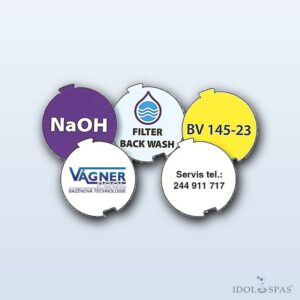 Vagner Labels for Transparent Easyfit Cap d 63 mm, 40 pcs (051LSE263)