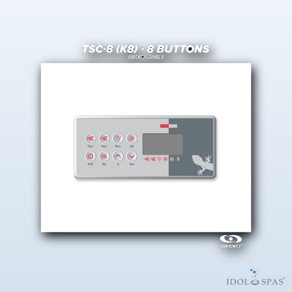 Gecko Ovládací panel TSC-8 / K-8 (8 tlačítek) (0200-007194)