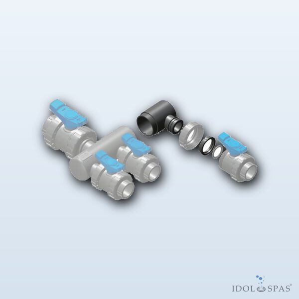 Manifold – Collector Extension with 1× Direct Valve Connection 50 mm
