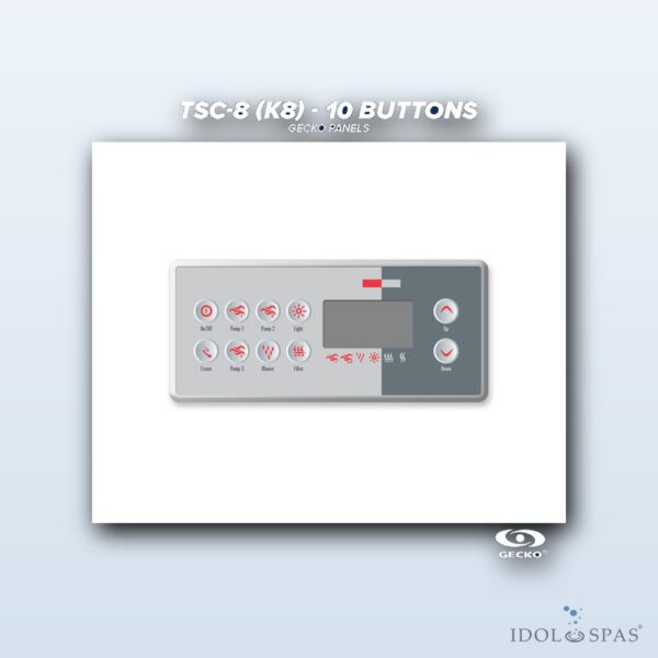 Gecko Ovládací panel TSC-8 / K-8 (10 tlačítek) (0201-007153)