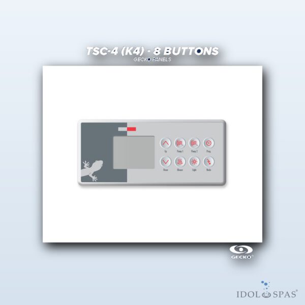 Gecko Ovládací panel TSC-4 / K-4 (8 tlačítek) (0200-007119)