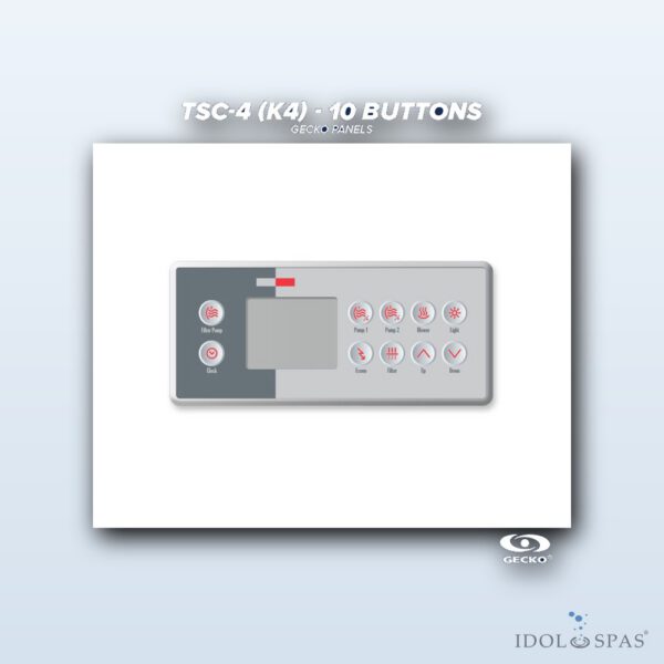 Gecko Ovládací panel TSC-4 / K-4 (10 tlačítek) (0201-007044)