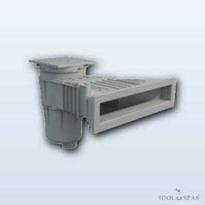 Superskimmer 17,5 l s mosaznými zástřiky - světle šedý (RAL7004)