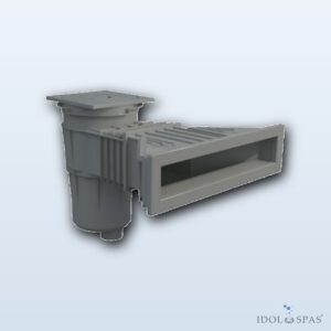 Superskimmer 17,5 l s mosaznými zástřiky - tmavě šedý (RAL7016)