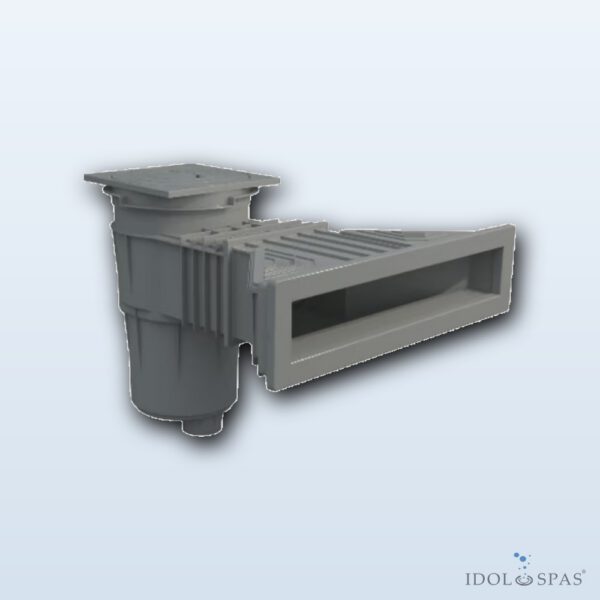 Superskimmer 17,5 l s mosaznými zástřiky - tmavě šedý (RAL7016)